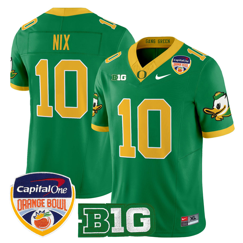 Men's Oregon Ducks 2026 Orange Bowl Vapor Limited Jersey - All Stitched