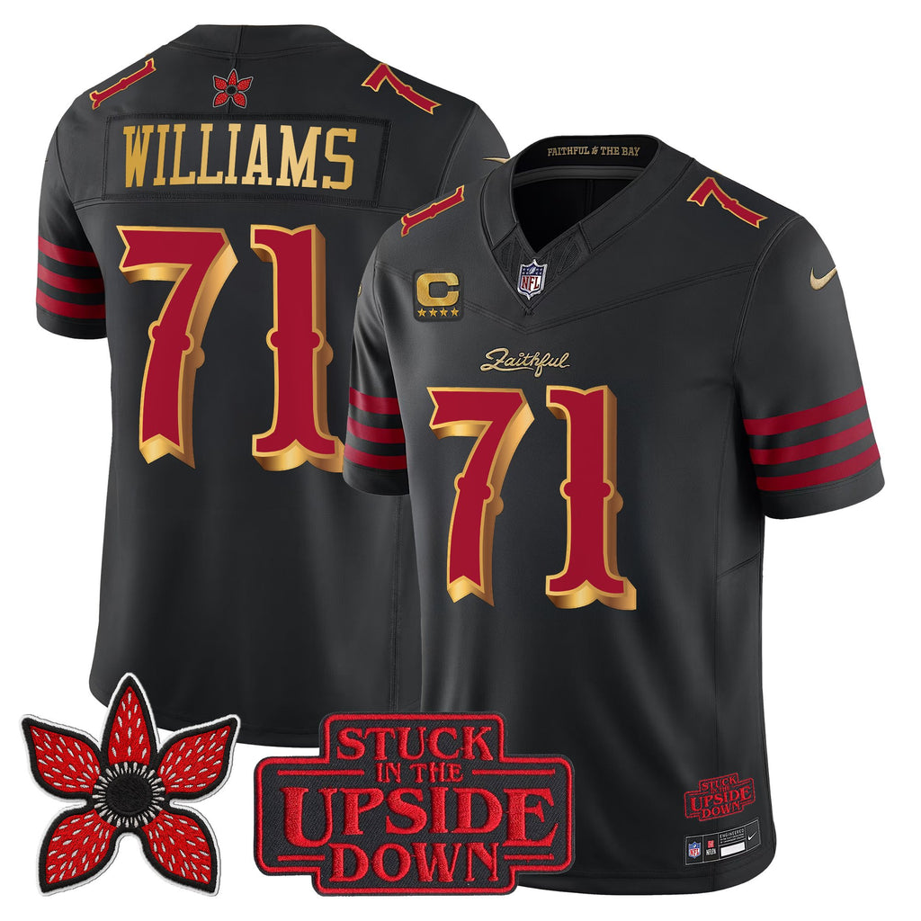 Men's San Francisco 49ers 'Rivalries x Stranger Things' Vapor Limited Jersey - All Stitched