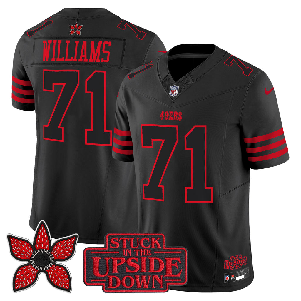 San Francisco 49ers 'Stranger Things Edition' Vapor Limited Jersey - All Stitched