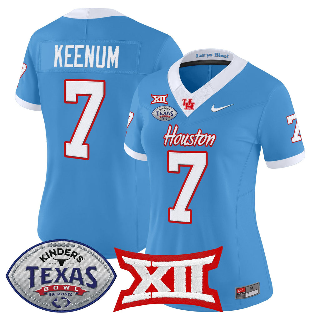 Women's Houston Cougars 2025 Texas Bowl Vapor Limited Jersey - All Stitched