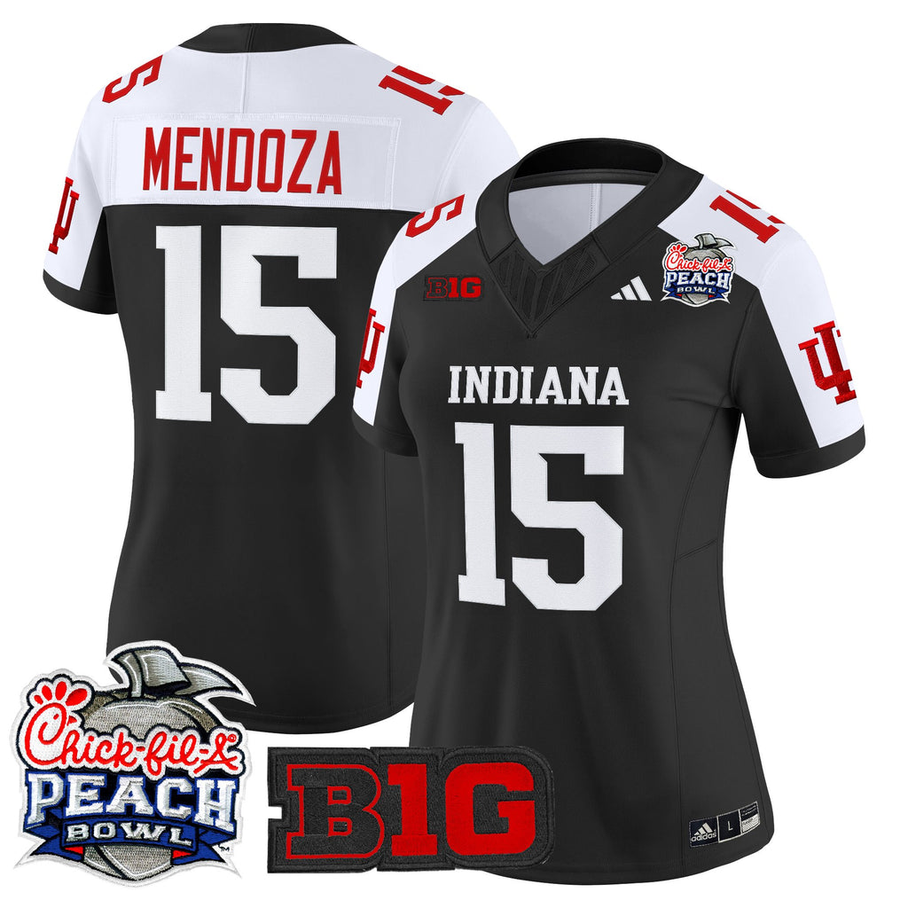 Women's Indiana Hoosiers 2026 Peach Bowl Vapor Limited Jersey - All Stitched