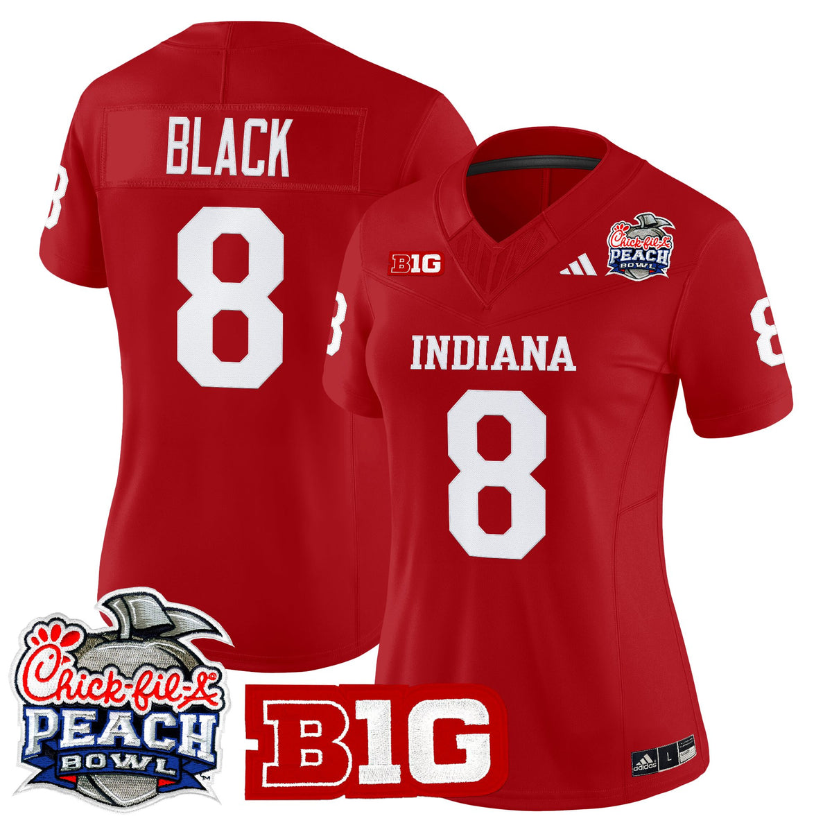 Women's Indiana Hoosiers 2026 Peach Bowl Vapor Limited Jersey - All Stitched