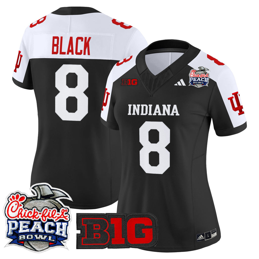 Women's Indiana Hoosiers 2026 Peach Bowl Vapor Limited Jersey - All Stitched