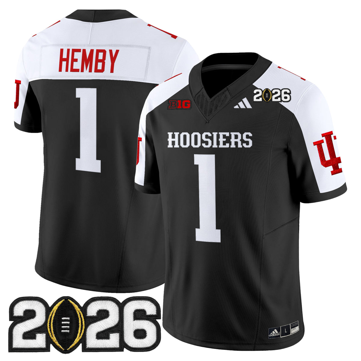 Men's Indiana Hoosiers 2026 CFP Final Patch Vapor Limited Jersey - All Stitched
