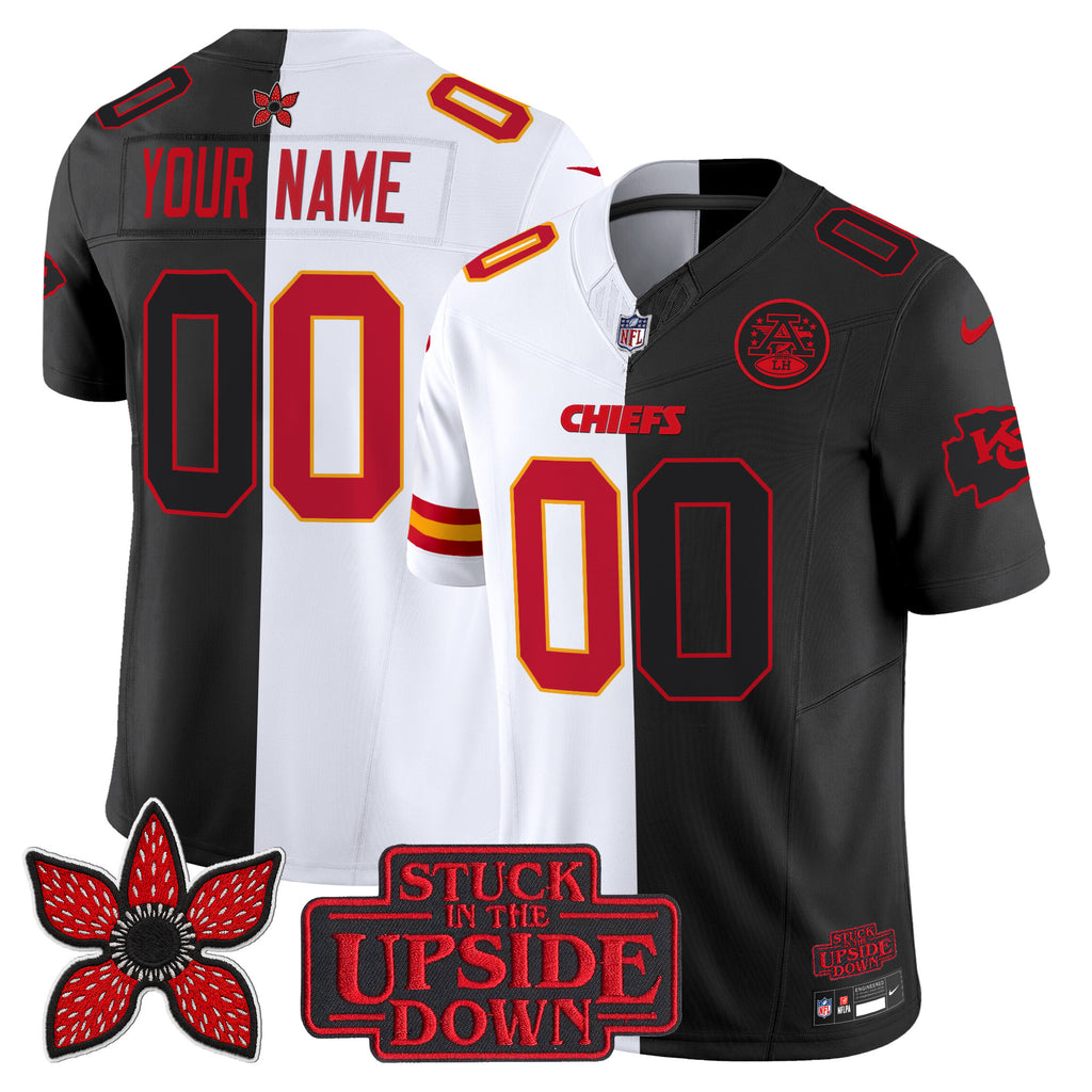 Kansas City Chiefs 'Upside Down Edition' Vapor Limited Custom Jersey - All Stitched