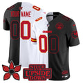 Kansas City Chiefs 'Upside Down Edition' Vapor Limited Custom Jersey - All Stitched