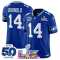 Men's Seattle Seahawks "Super Bowl LX & 50th Patch" Vapor Limited Jersey - All Stitched
