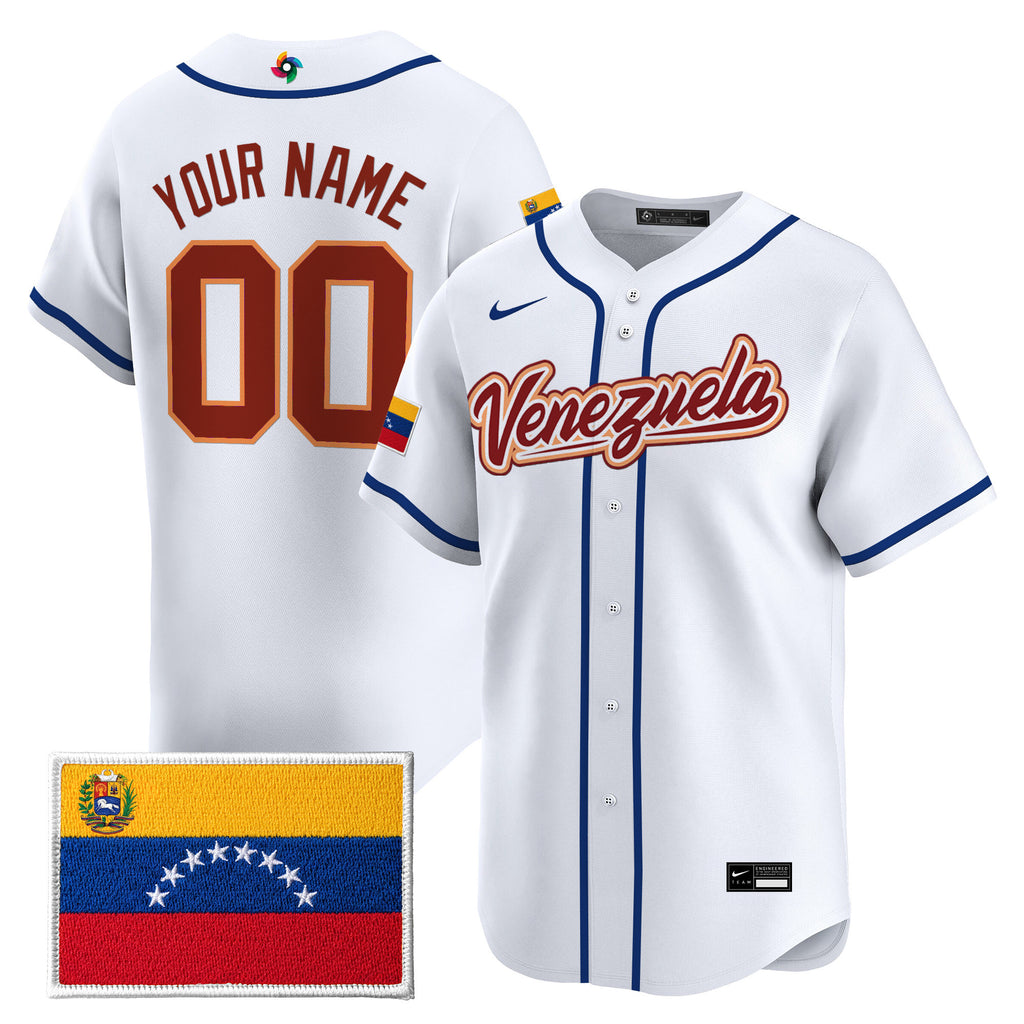 Team Venezuela World Baseball Classic Vapor Premier Custom Jersey - All Stitched