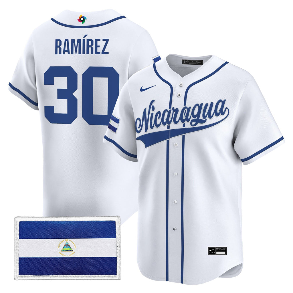 Men's Team Nicaragua 2026 World Baseball Classic Vapor Premier Jersey - All Stitched