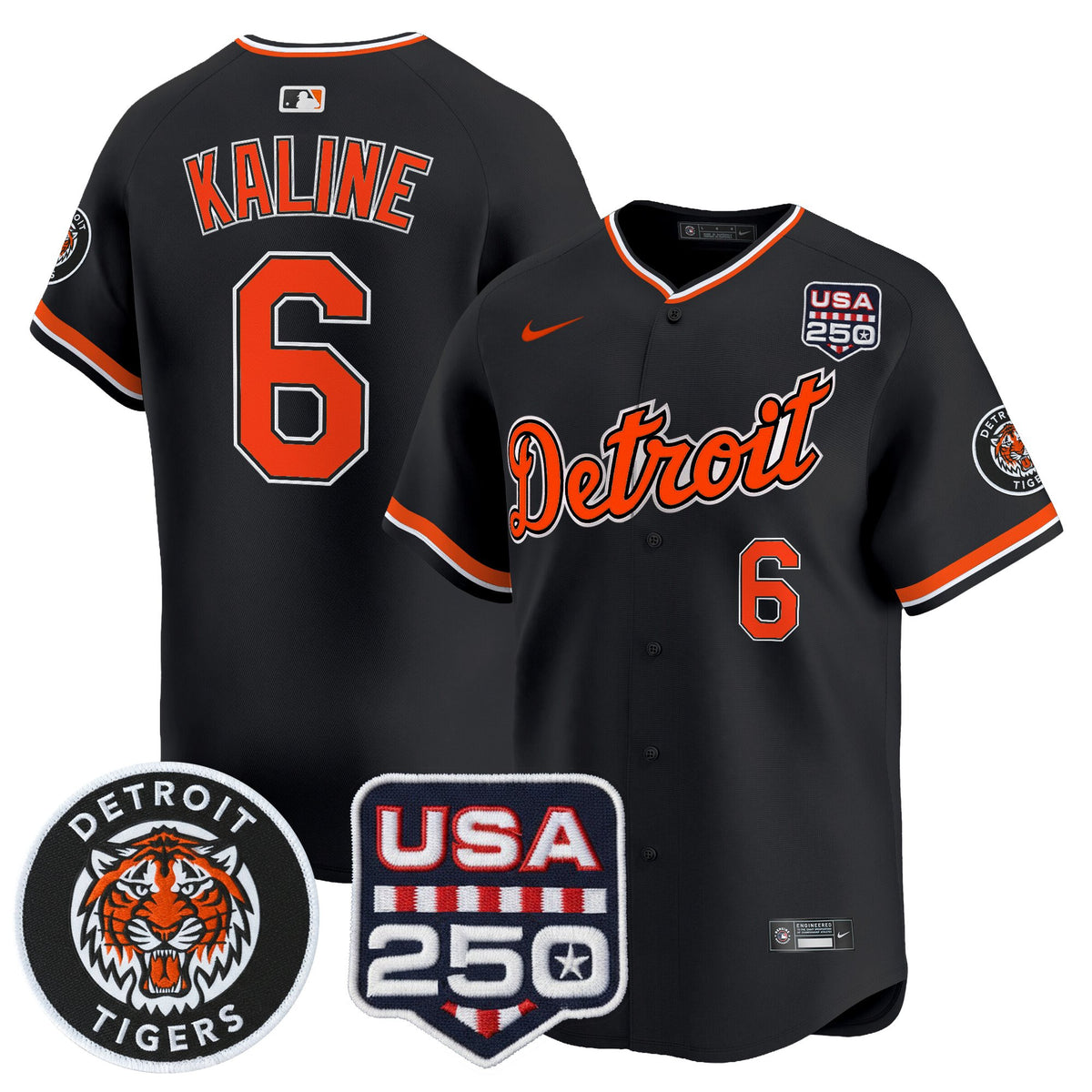 Men's Detroit Tigers 2026 Alternate Vapor Premier Limited Jersey - 250America Patch - All Stitched