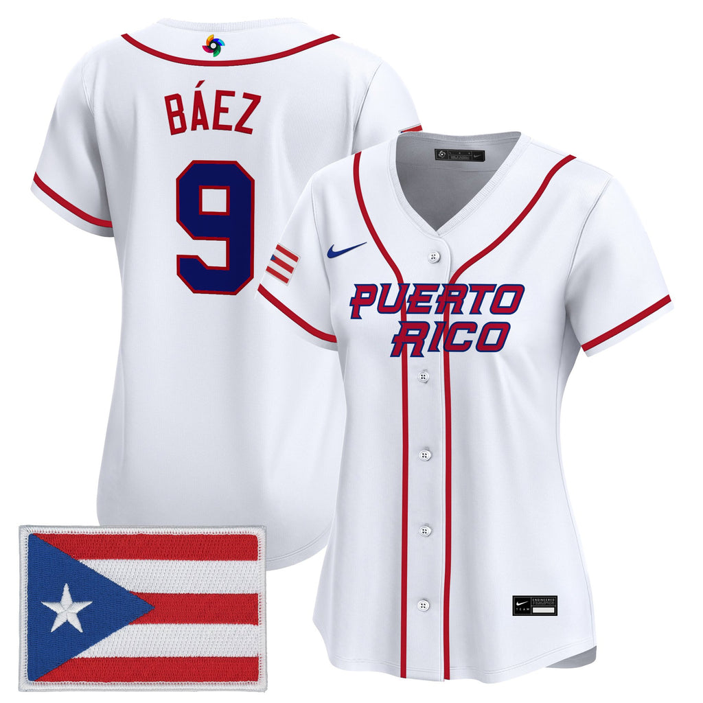 Women's Team Puerto Rico World Baseball Classic Vapor Premier Jersey - All Stitched