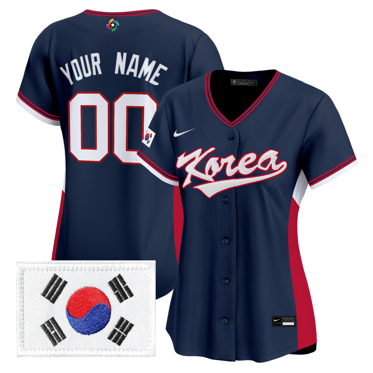 Team Korea 2026 World Baseball Classic Vapor Premier Custom Jersey - All Stitched
