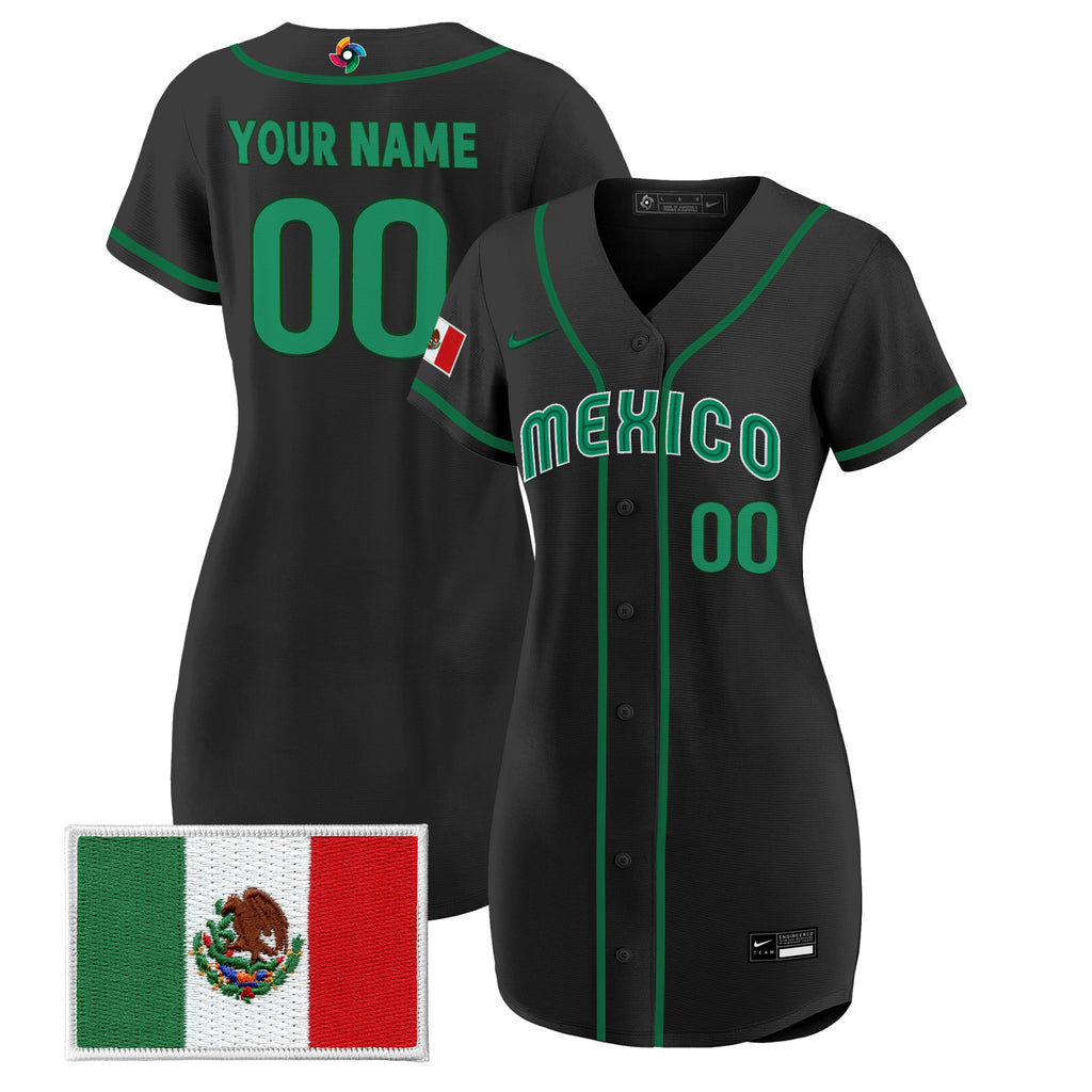 Team Mexico World Baseball Classic Custom Baseball Dress - All Stitched