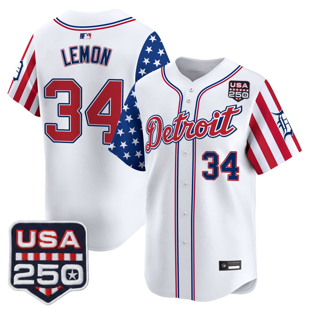 Men's Detroit Tigers "America250 Edition" Vapor Premier Limited Jersey - All Stitched