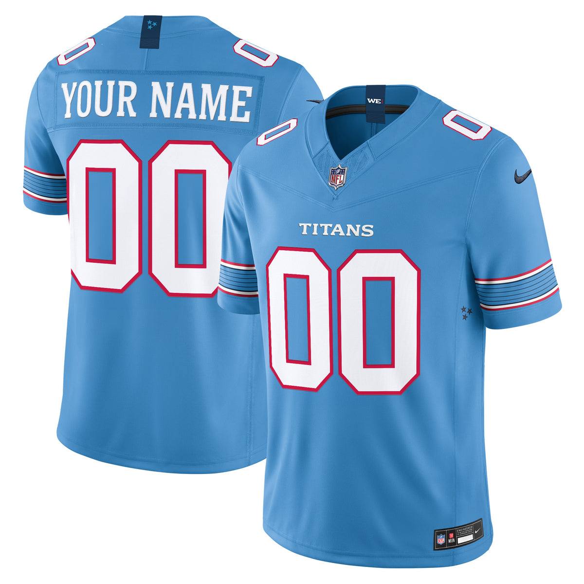 Tennessee Titans 2026 Vapor Limited Custom Jersey - All Stitched