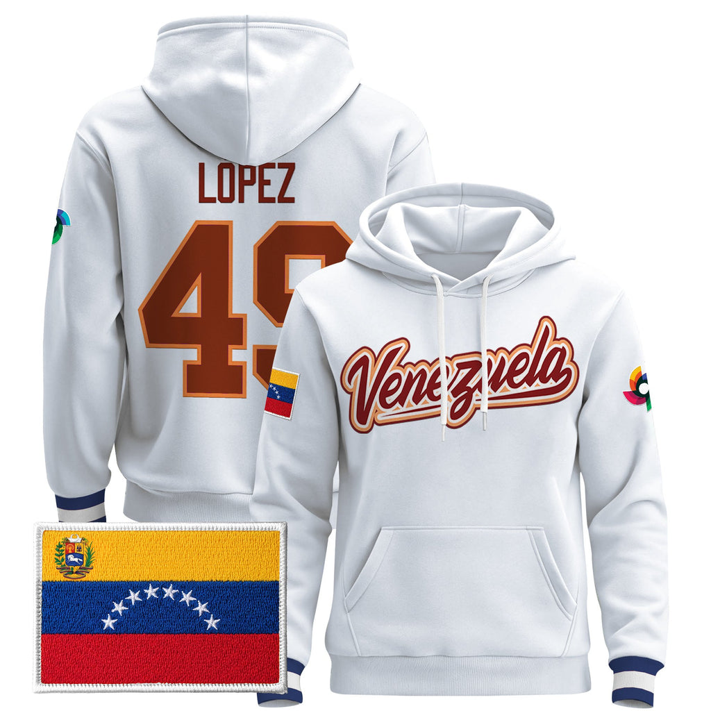 Men's Team Venezuela 2026 World Baseball Classic Vapor Premier Hoodie - All Stitched