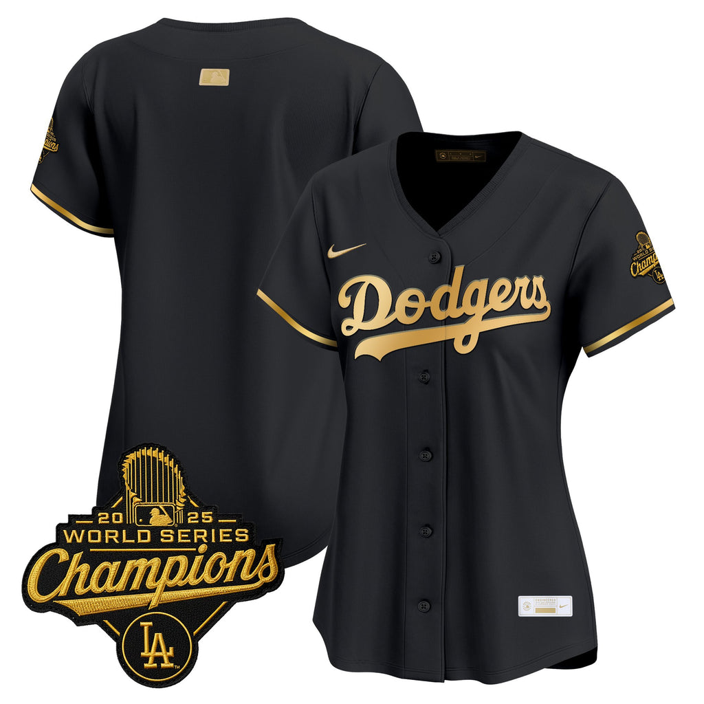 Women's Los Angeles Dodgers "Gold Collection" Premier Limited Jersey - All Stitched