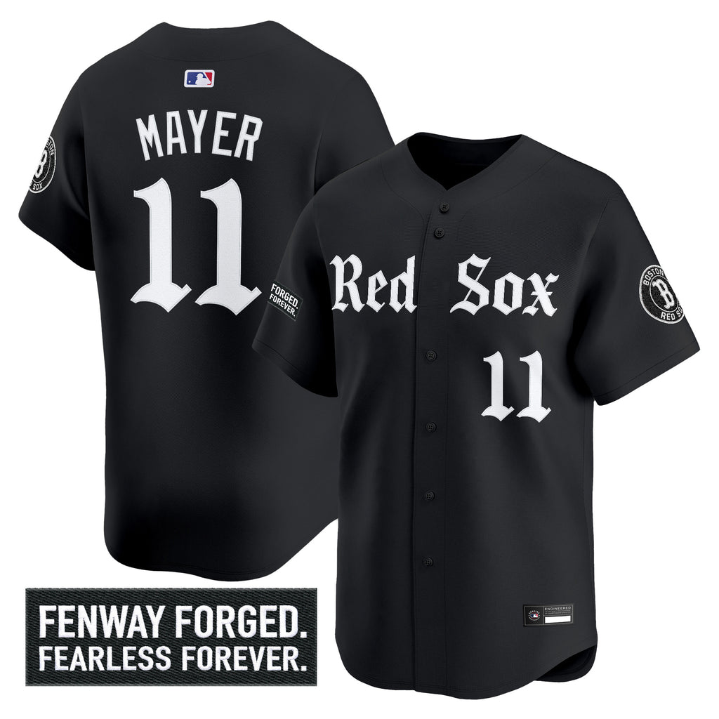 Men's Boston Red Sox 'Gothic Edition' Vapor Premier Limited Jersey - All Stitched