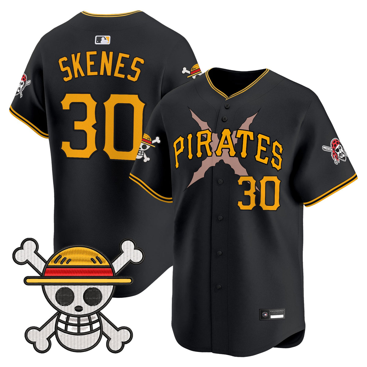 Men's Pittsburgh Pirates x One Piece Vapor Premier Limited Jersey - Stitched