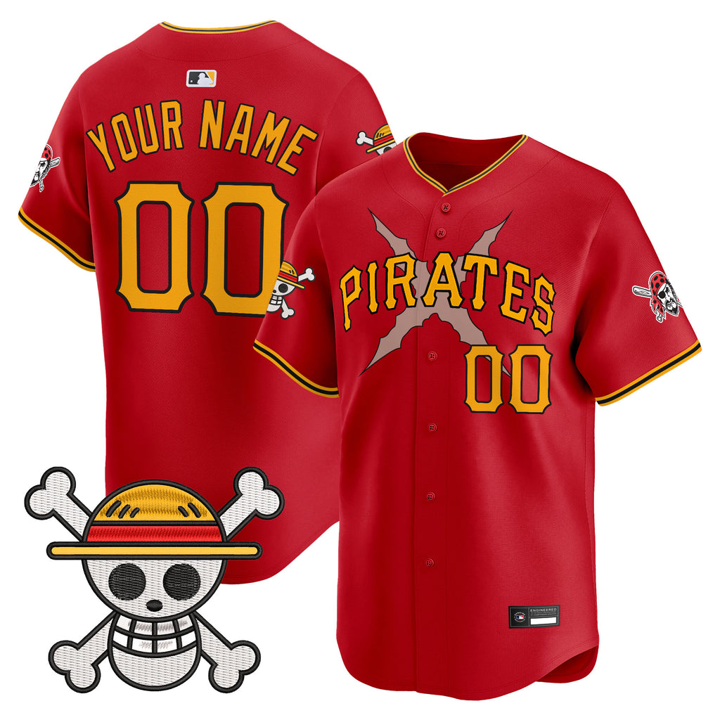 Pittsburgh Pirates x One Piece Vapor Premier Limited Custom Jersey - Stitched
