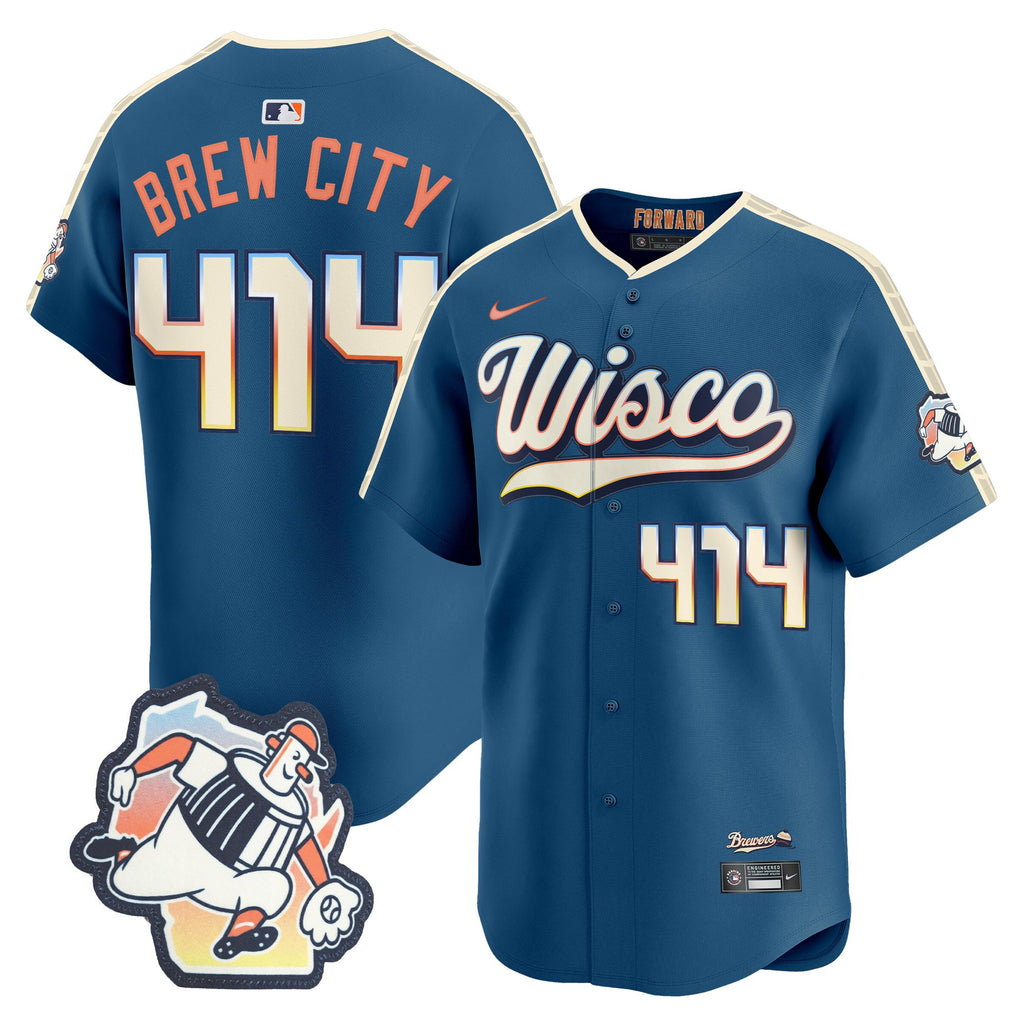 Milwaukee Brewers 2026 City Connect Vapor Premier Limited Jersey - All Stitched