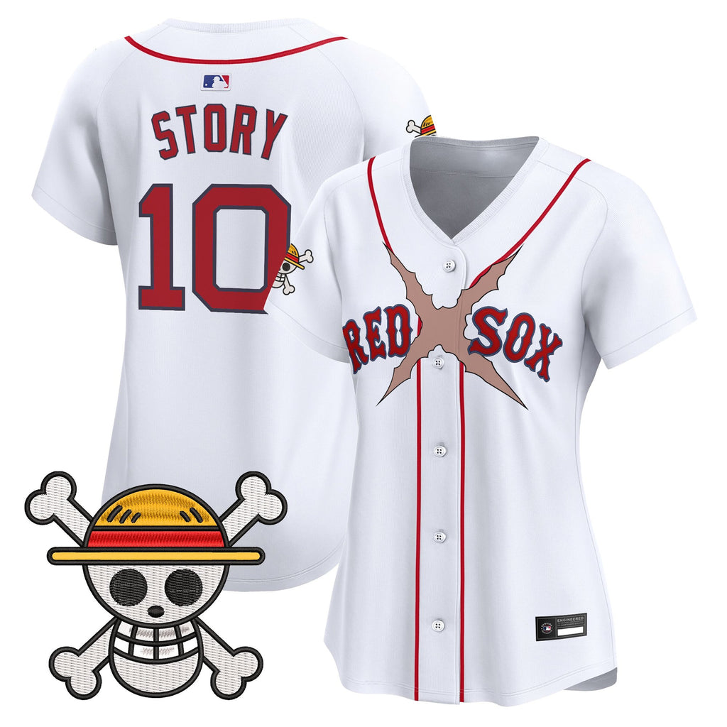 Women's Boston Red Sox x One Piece Vapor Premier Limited Jersey - Stitched