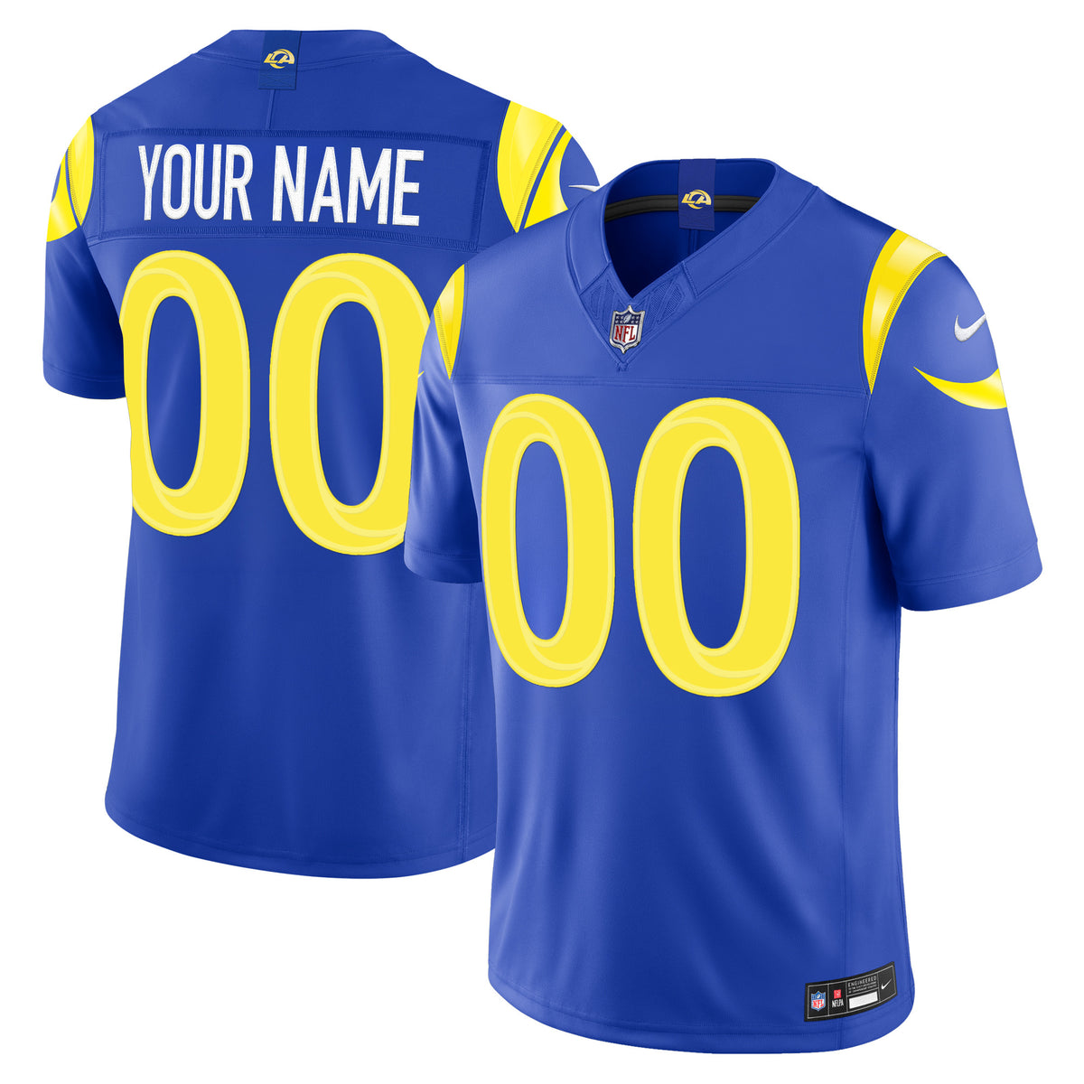 Los Angeles Rams 2026 Vapor Limited Custom Jersey - All Stitched