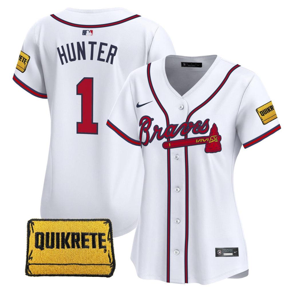 Hunter Atlanta Braves Vapor Premier Limited Jersey - Stitched