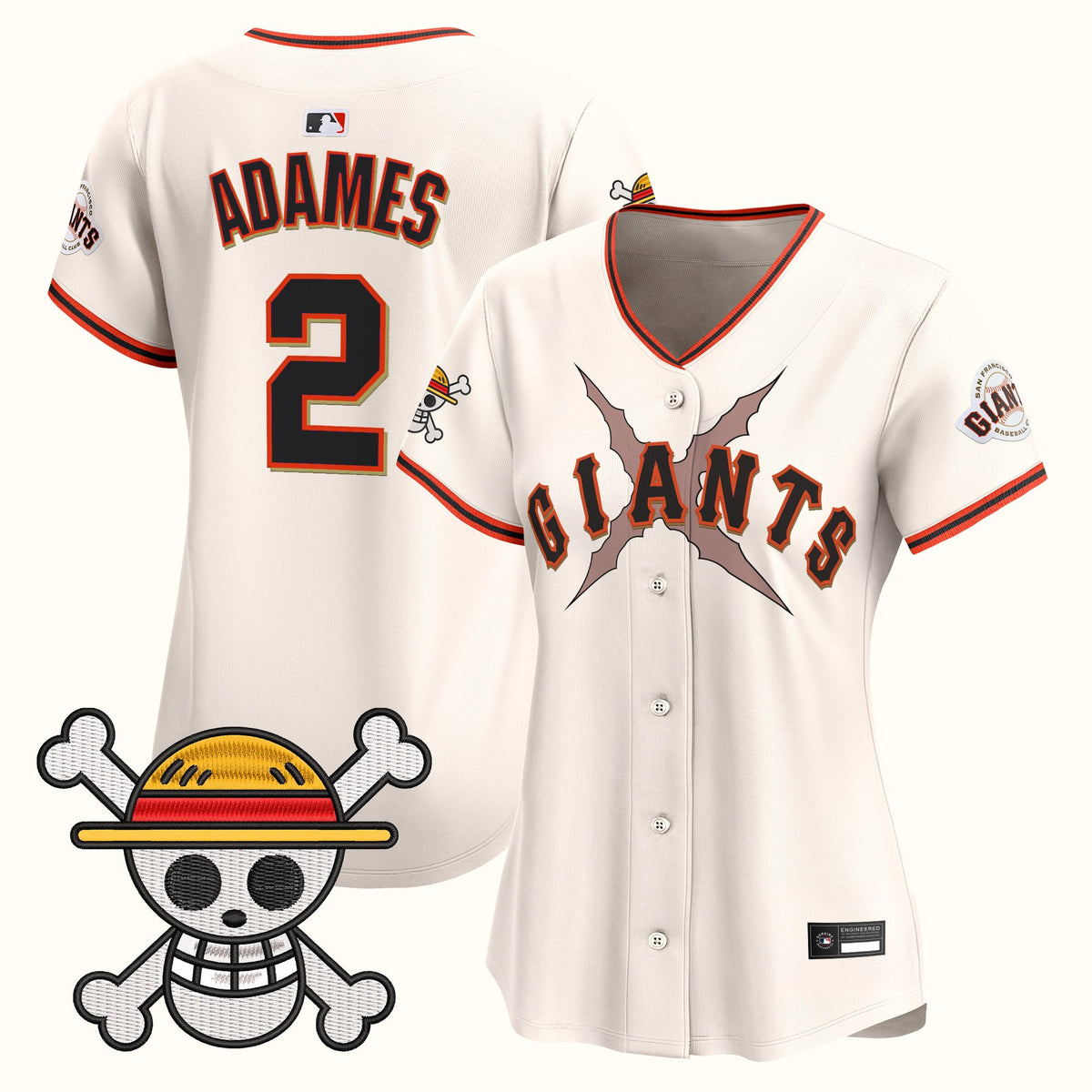 Women's San Francisco Giants x One Piece Vapor Premier Limited Jersey - Stitched