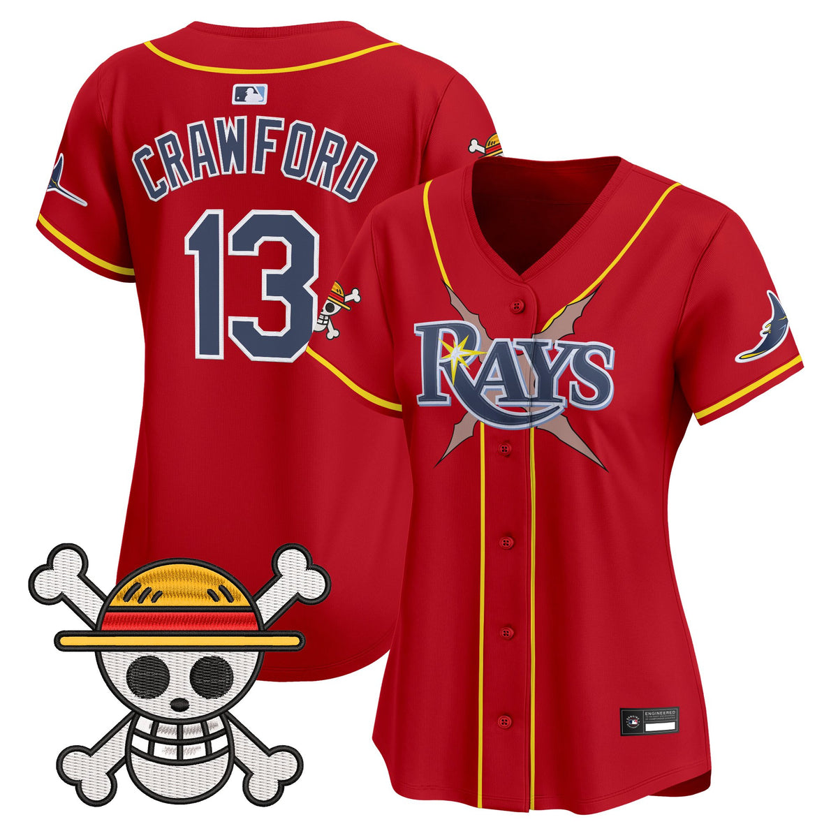 Women's Tampa Bay Rays x One Piece Vapor Premier Limited Jersey - Stitched