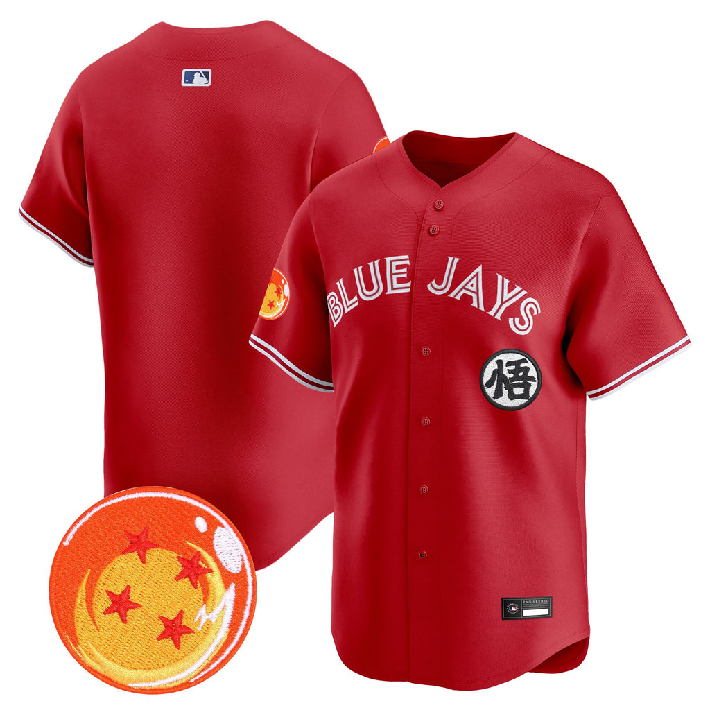 Men's Blue Jays x Dragon Ball Vapor Premier Limited Jersey - All Stitched
