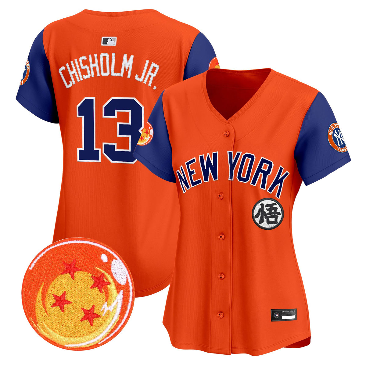 Women's New York Yankees x Dragon Ball Vapor Premier Limited Jersey - All Stitched