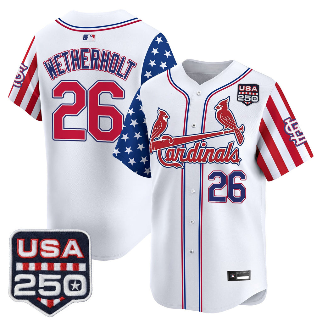 Men's St. Louis Cardinals "America 250 Edition" Vapor Premier Limited Jersey - All Stitched