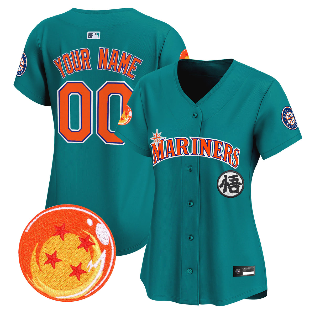 Seattle Mariners x Dragon Ball Vapor Premier Limited Custom Jersey - All Stitched