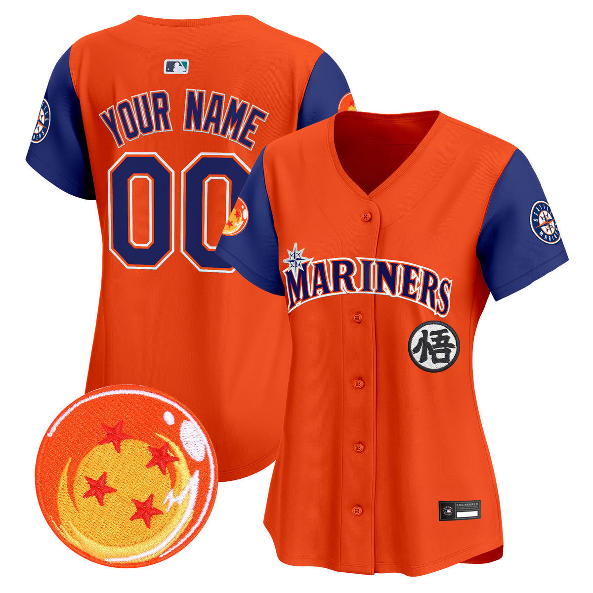 Seattle Mariners x Dragon Ball Vapor Premier Limited Custom Jersey - All Stitched