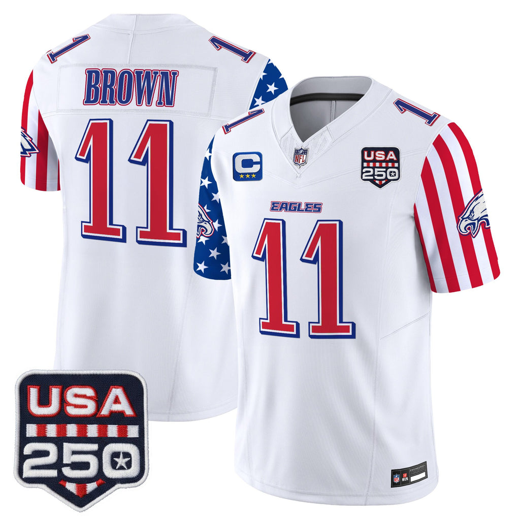 Men's Philadelphia Eagles "America 250 Edition" Vapor Limited Jersey - All Stitched