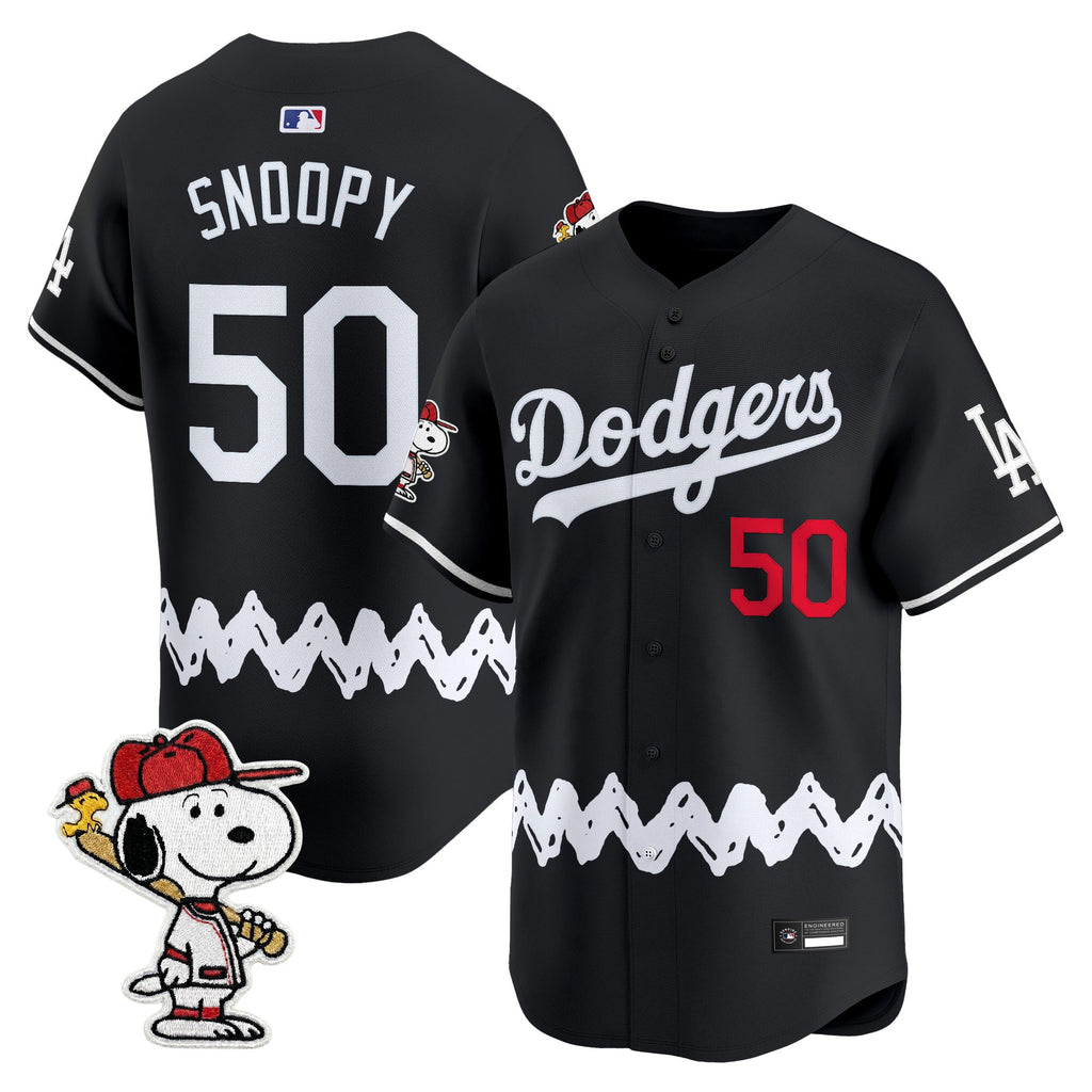 Men's Los Angeles Dodgers x Peanuts Vapor Premier Limited Jersey - Stitched