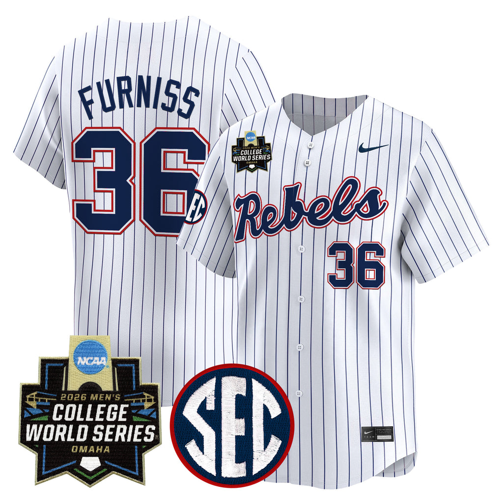Men's Ole Miss Rebels 2026 World Series Vapor Premier Limited Jersey - All Stitched