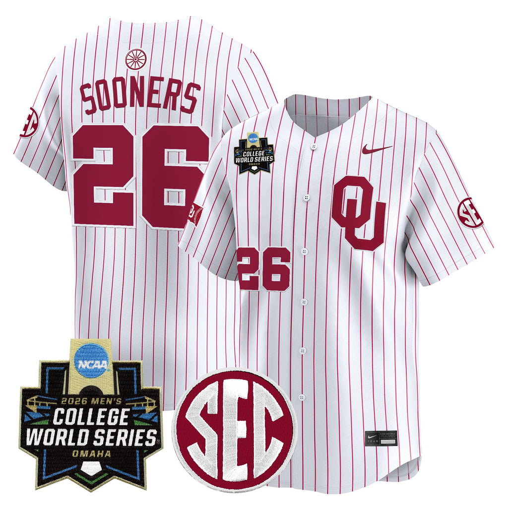 Men's Oklahoma Sooners 2026 World Series Vapor Premier Limited Jersey - All Stitched