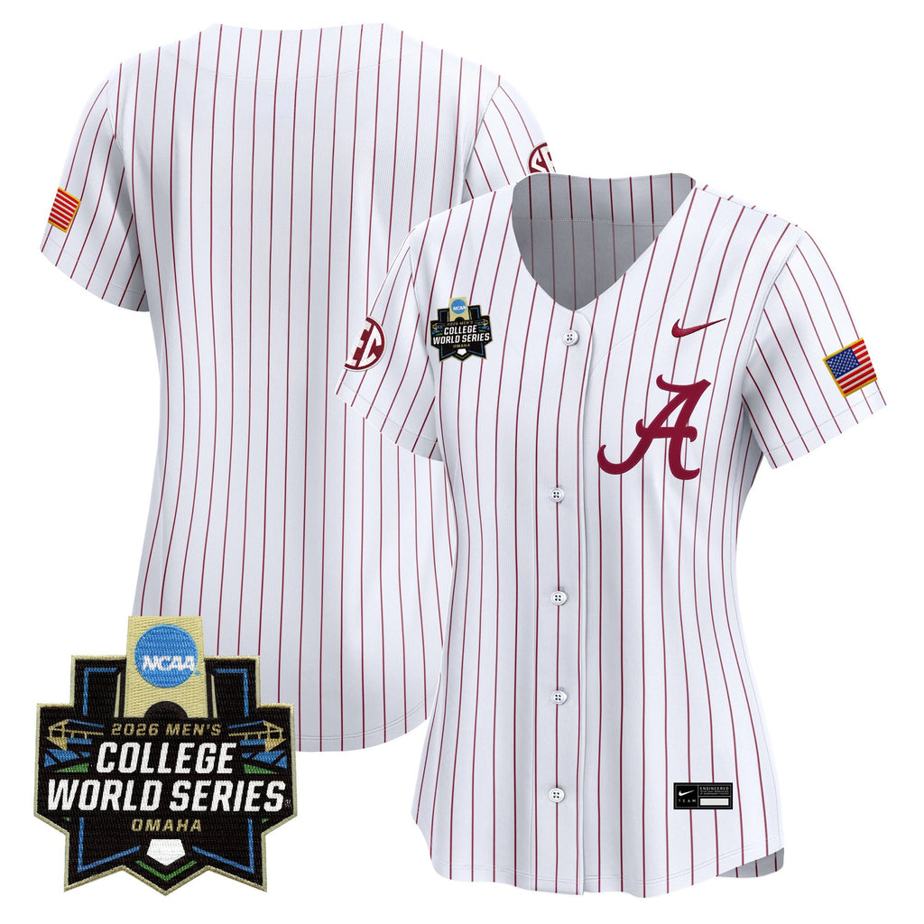 Women's Alabama Crimson Tide 2026 World Series Vapor Premier Limited Jersey - All Stitched