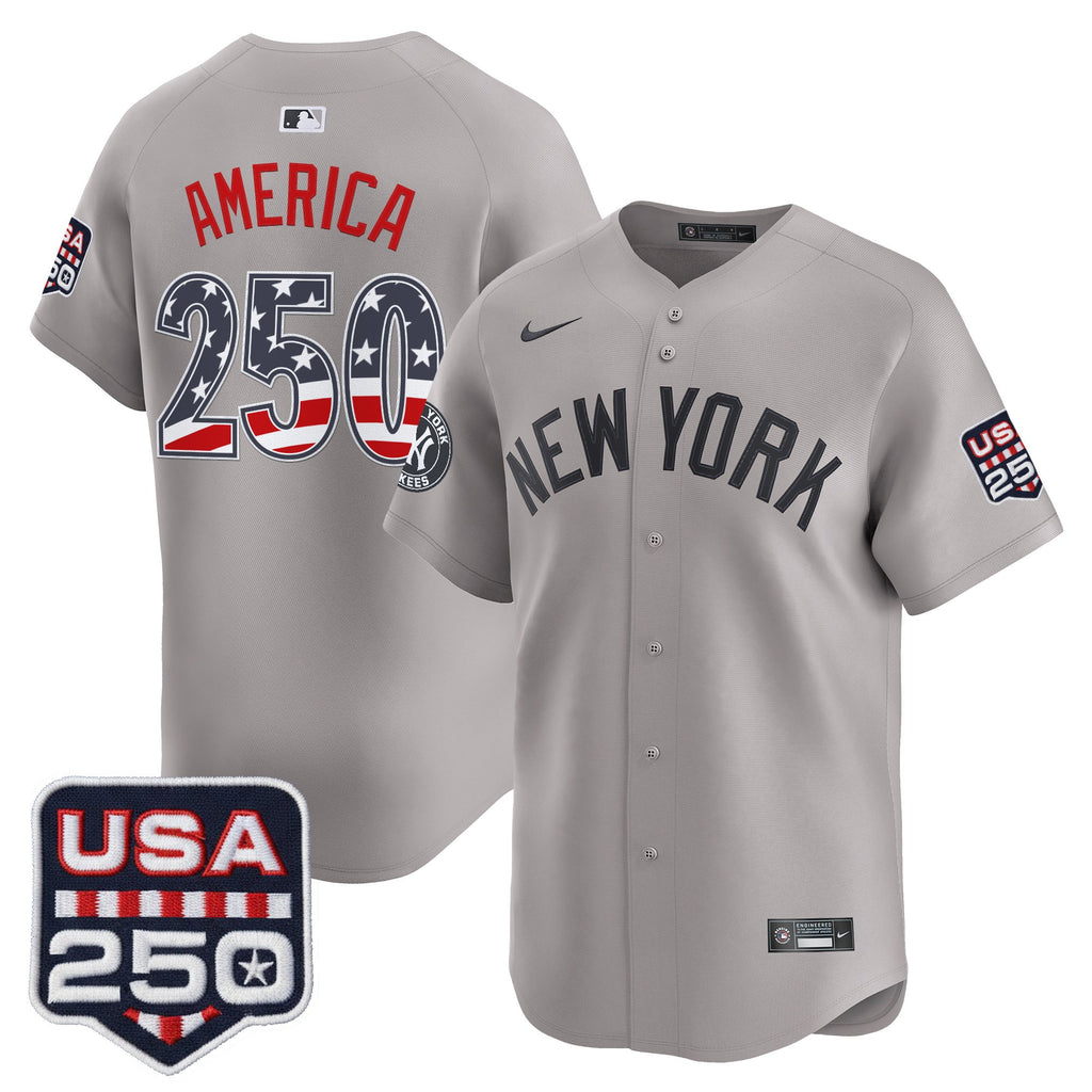 Men's New York Yankees USA 250 Fourth of July Vapor Premier Limited Jersey - All Stitched
