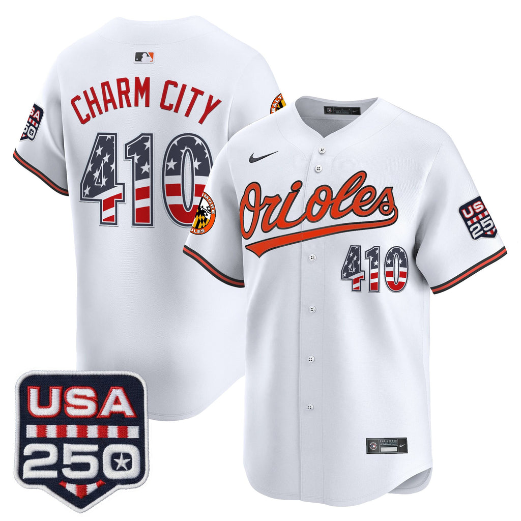 Men's Baltimore Orioles USA 250 Fourth of July Vapor Premier Limited Jersey - All Stitched
