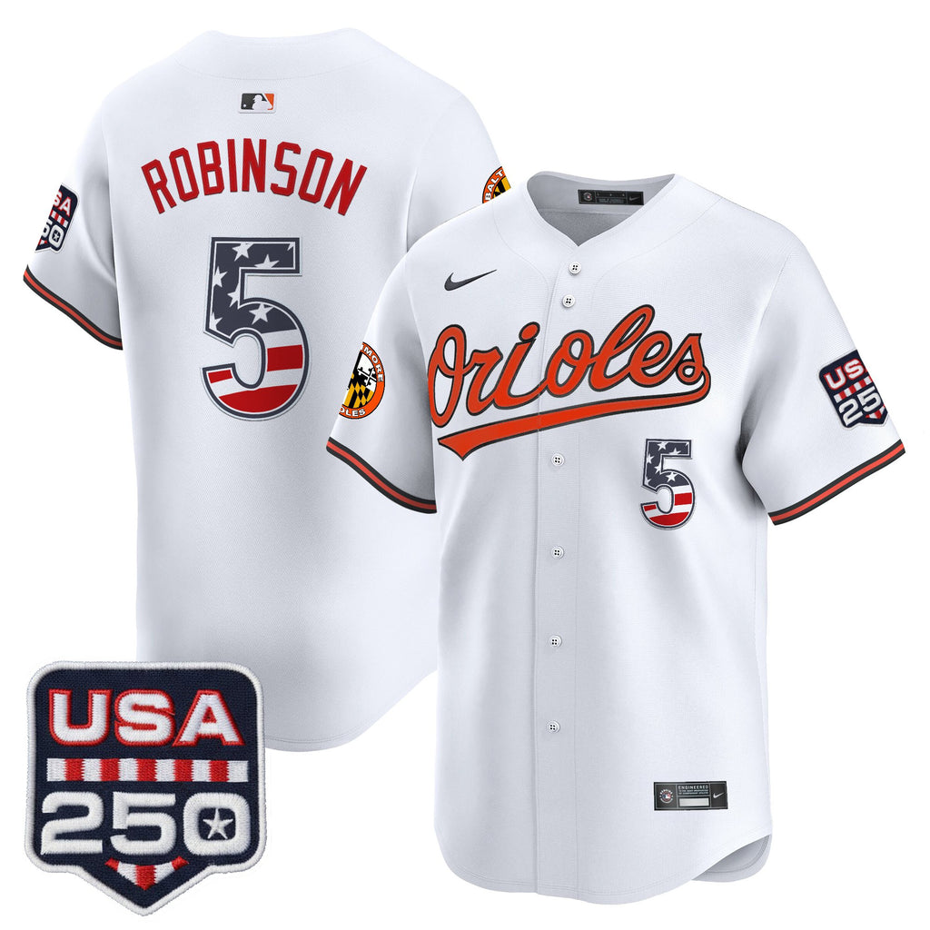 Men's Baltimore Orioles USA 250 Fourth of July Vapor Premier Limited Jersey - All Stitched