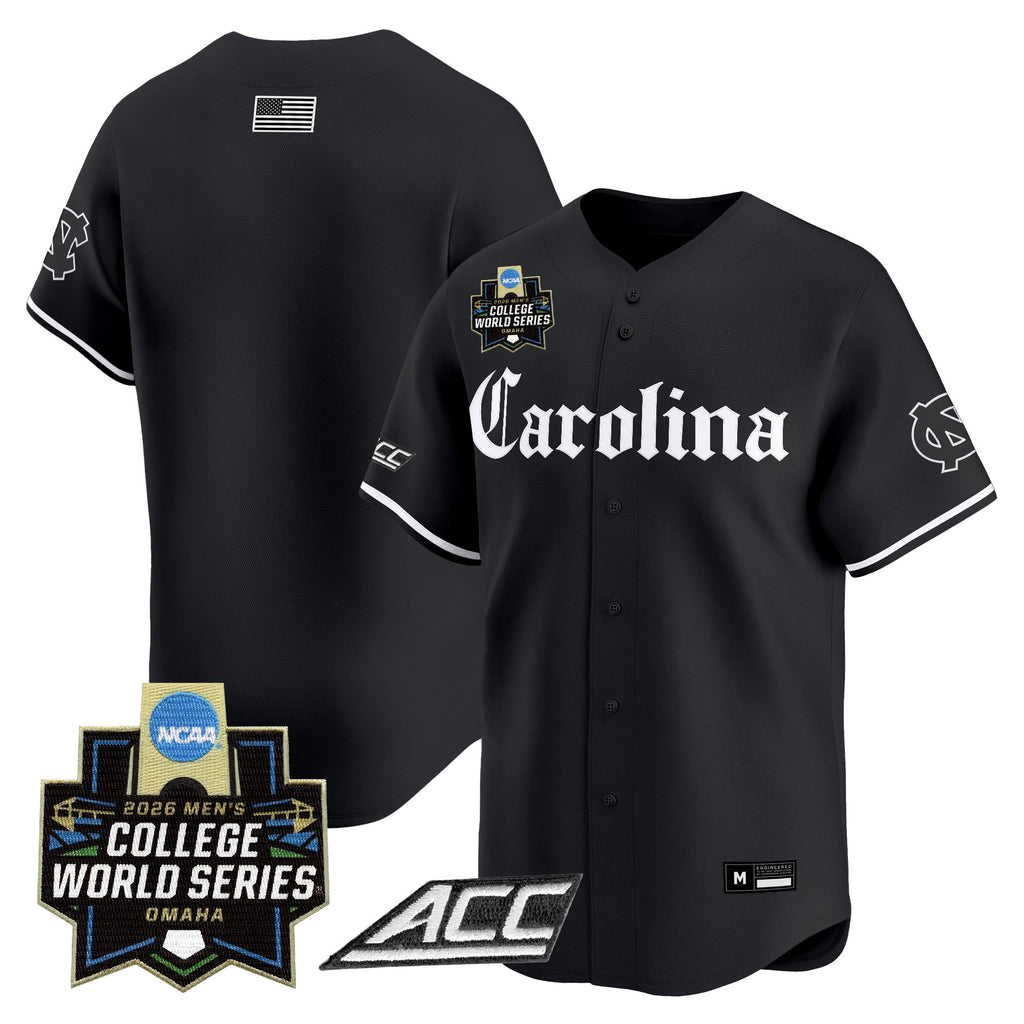 Men's North Carolina Tar Heels 2026 World Series Vapor Premier Limited Jersey - Gothic Edition - All Stitched