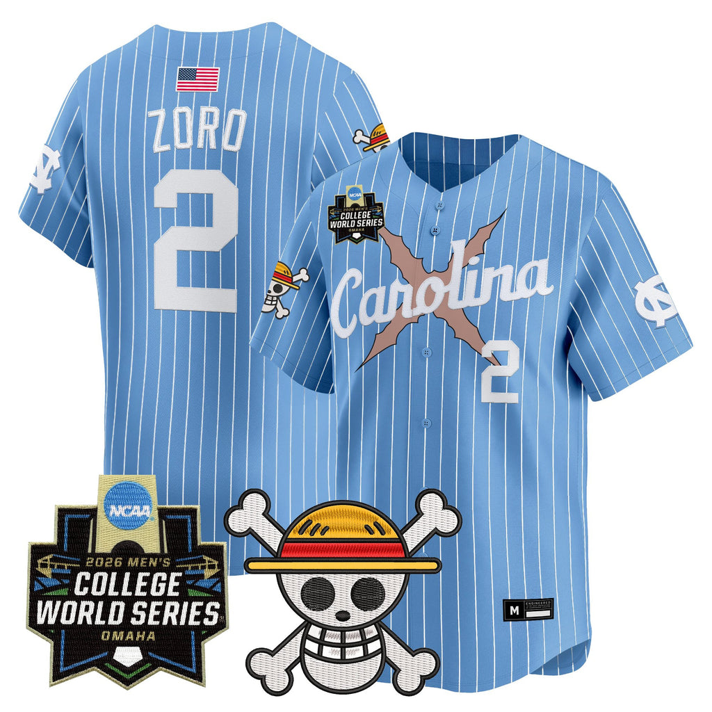 Men's North Carolina Tar Heels 2026 World Series x One Piece Vapor Premier Limited Jersey - All Stitched
