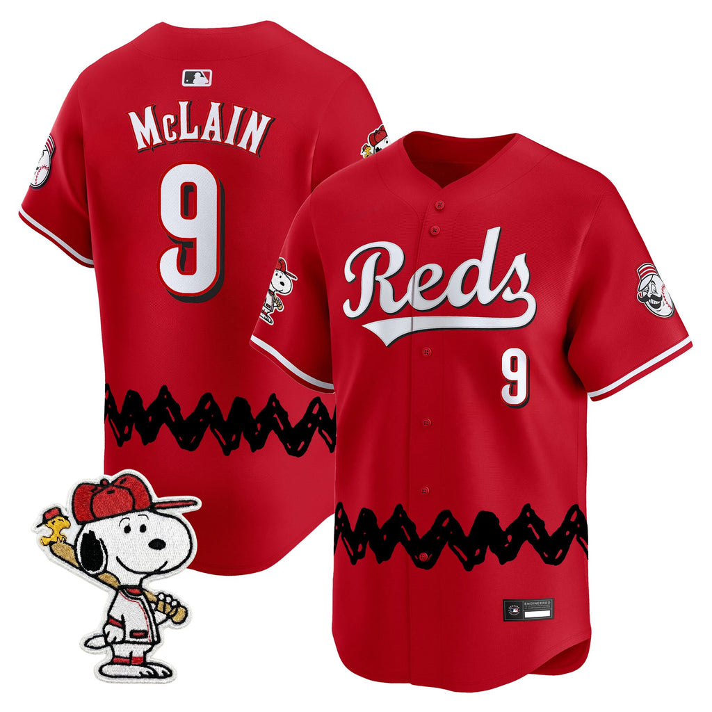Men's Cincinnati Reds x Peanuts Vapor Premier Limited Jersey - Stitched