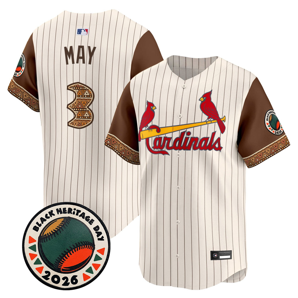 Men's St. Louis Cardinals 2026 Black Heritage Day Vapor Premier Limited Jersey - Stitched