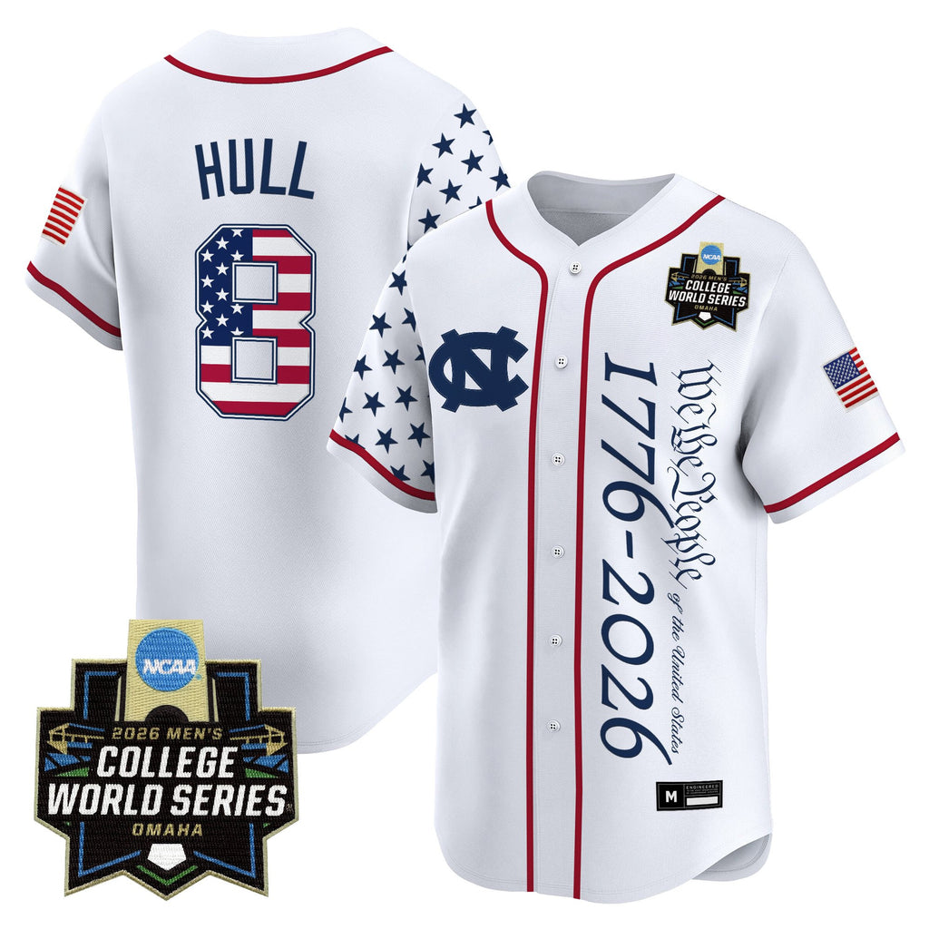 Men's North Carolina Tar Heels 2026 World Series "America 250 Edition" Vapor Premier Limited Jersey V2 - All Stitched